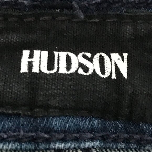 Hudson Midrise Ankle Natalie Super Skinny Jeans Women 26 Blue Dark Wash Stretch - Picture 3 of 12